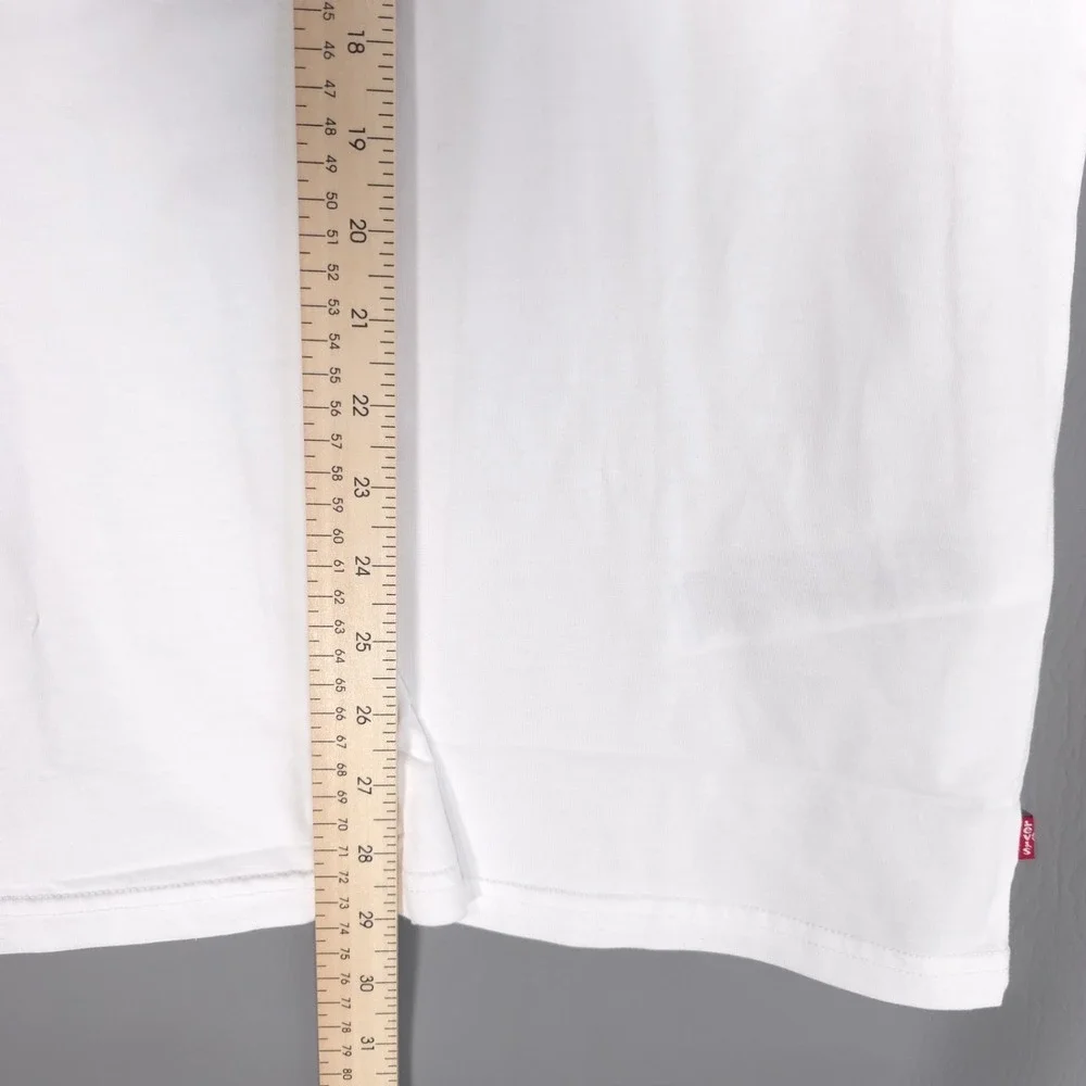 LEVIS New Men's T-shirt Graphic 3XL White Tropical Logo‎ Relaxed Fit 100% Cotton